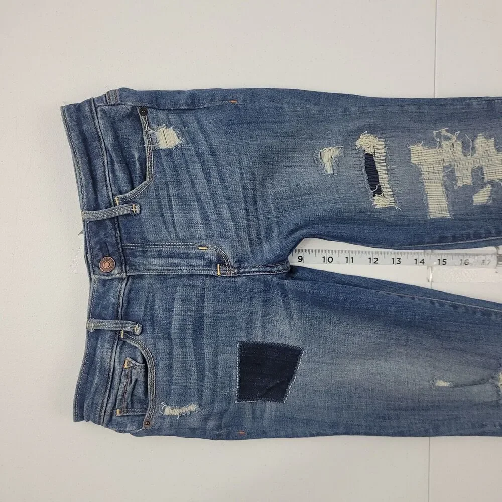 Abercrombie‎ & Fitch harper low rise super skinny jeans 25/0 blue womens 3653